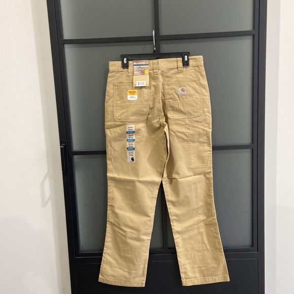 Carhartt Relaxed Fit Rugged Flex Rigby Khaki Dungaree 32x32. NWT! - Picture 5 of 9